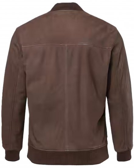 JP1880 Jacket Buffed Nubuck Lamb Leather Brown - Jassen - Grote Maten Herenjassen