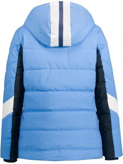 Ulla Popken HYPRAR Chevron Stripe Triple Function Quilted Fully Lined Ski Jacket Pastel Petrol - Jassen - 