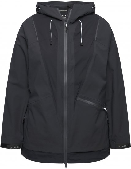Ulla Popken Functional Reflective Waterproof Jacket Black - Jassen - 