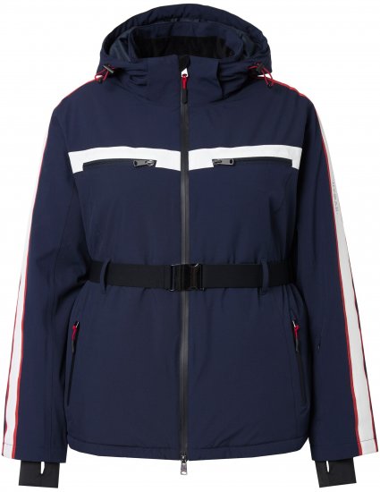 Ulla Popken Triple Function Racing Stripe Jacket Navy - Jassen - 
