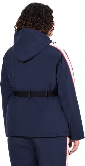 Ulla Popken Triple Function Racing Stripe Jacket Navy - Jassen - 