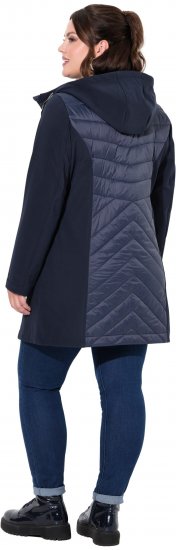 Ulla Popken HYPRAR Softshell Long Cut Jacket Navy - Jassen - 