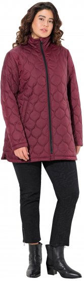 Ulla Popken HYPRAR Water-Repellent Quilted Jacket Wine Red - Jassen - 