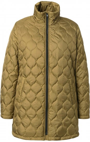 Ulla Popken HYPRAR Water-Repellent Quilted Jacket Dark Mustard Yellow - Jassen - 