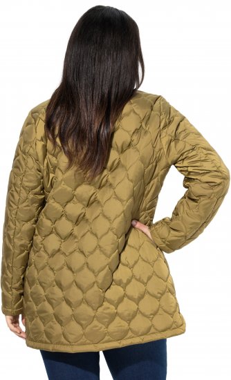 Ulla Popken HYPRAR Water-Repellent Quilted Jacket Dark Mustard Yellow - Jassen - 