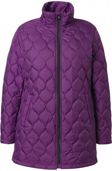 Ulla Popken HYPRAR Water-Repellent Quilted Jacket Plum - Jassen - 