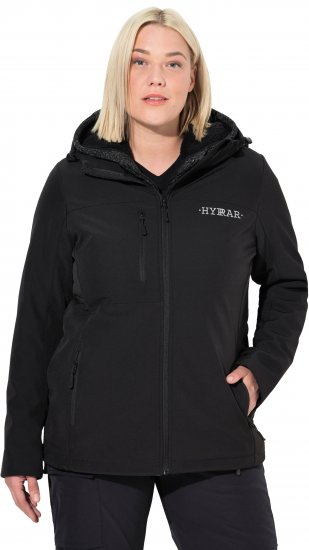 Ulla Popken HYPRAR Softshell Fleece Lined Jacket Black - Jassen - 