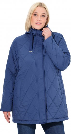 Ulla Popken HYPRAR Quilted Water-Repellent Jacket Medium Blue - Jassen - 