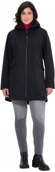 Ulla Popken HYPRAR Water Repellent Softshell Jacket Black - Jassen - 