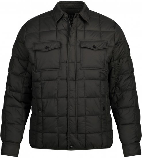 JP1880 Quilted Shirt Collar Jacket TALL Anthracite - TALL jassen - 