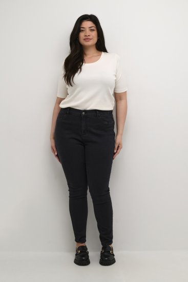Kaffe Curve Laurina Jeans Gewassen zwarte denim - Jeans & Broeken in Grote Maten – Plus Size - 