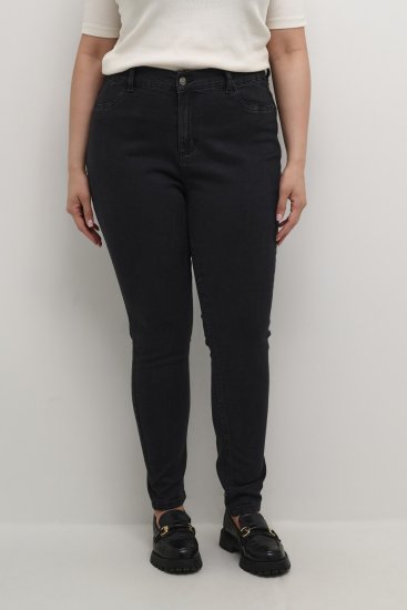 Kaffe Curve Laurina Jeans Gewassen zwarte denim - Jeans & Broeken in Grote Maten – Plus Size - 