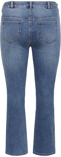 Kaffe Curve Dina Rechte jeans met normale lengte Blauw - Jeans & Broeken in Grote Maten – Plus Size - 