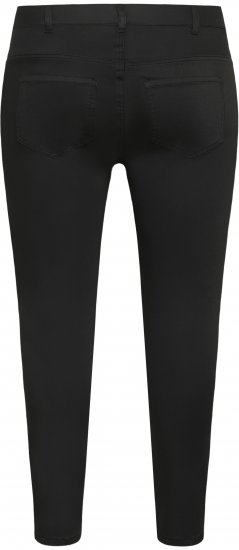 Kaffe Curve Dina Slim jeans met cropped lengte Zwart - Jeans & Broeken in Grote Maten – Plus Size - 