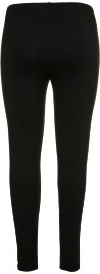 Ulla Popken Basic Stretch Knit Ankle Length Leggings Black - Jeans & Broeken in Grote Maten – Plus Size - 