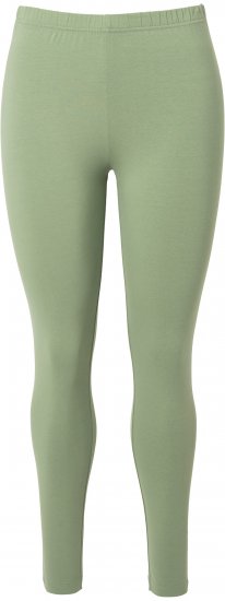Ulla Popken Basic Stretch Knit Ankle Length Leggings Olive - Jeans & Broeken in Grote Maten – Plus Size - 