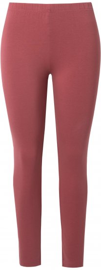 Ulla Popken Basic Stretch Knit Ankle Length Leggings Brick Red - Jeans & Broeken in Grote Maten – Plus Size - 