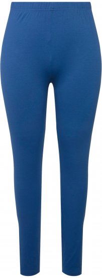 Ulla Popken Basic Stretch Knit Ankle Length Leggings Grey Blue - Jeans & Broeken in Grote Maten – Plus Size - 