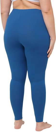 Ulla Popken Basic Stretch Knit Ankle Length Leggings Grey Blue - Jeans & Broeken in Grote Maten – Plus Size - 
