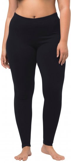 Ulla Popken Basic Stretch Knit Ankle Length Leggings Navy - Jeans & Broeken in Grote Maten – Plus Size - 