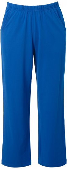 Ulla Popken Pull On Knit Straight Leg Pocket Pants Denim Blue - DAMESKLEDING 40-66 - 