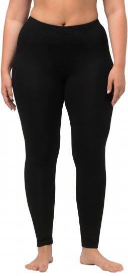 Ulla Popken Viscose Spandex Leggings Black - Jeans & Broeken in Grote Maten – Plus Size - 