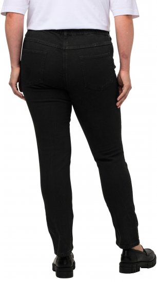 Ulla Popken Denim Look All Elastic Pocket Sienna Jeggings Black - Jeans & Broeken in Grote Maten – Plus Size - 