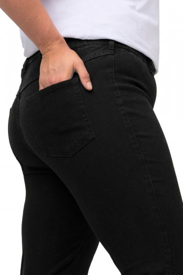 Ulla Popken Denim Look All Elastic Pocket Sienna Jeggings Black - Ulla Popken - Ulla Popken Grote Maten Kleding