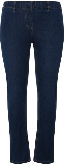Ulla Popken Denim Look All Elastic Pocket Sienna Jeggings Blue Denim - Jeans & Broeken in Grote Maten – Plus Size - 