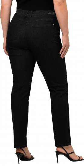 Ulla Popken Sammy Fit Slim Leg Stretch Jeans Black - Jeans & Broeken in Grote Maten – Plus Size - 