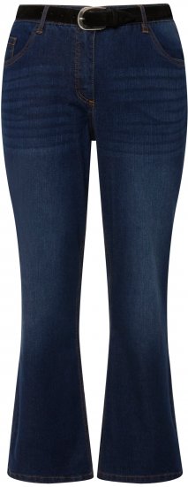 Ulla Popken Straight Leg Mandy Fit Stretch Jeans Blue Denim - Jeans & Broeken in Grote Maten – Plus Size - 