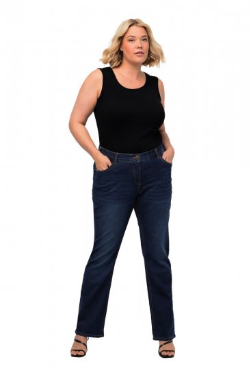 Ulla Popken Marie Fit Bootcut Stretch Jeans Blue Denim - Ulla Popken - Ulla Popken Grote Maten Kleding
