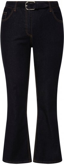 Ulla Popken Marie Fit Bootcut Stretch Jeans Dark Blue Denim - Jeans & Broeken in Grote Maten – Plus Size - 