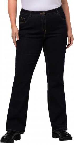 Ulla Popken Marie Fit Bootcut Stretch Jeans Dark Blue Denim - Jeans & Broeken in Grote Maten – Plus Size - 