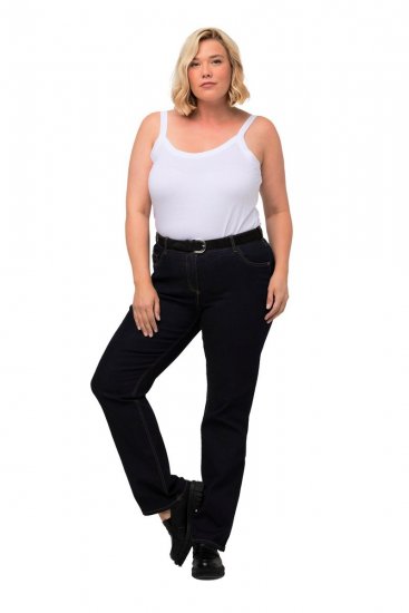 Ulla Popken Marie Fit Bootcut Stretch Jeans Dark Blue Denim - Ulla Popken - Ulla Popken Grote Maten Kleding