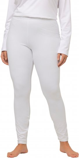 Ulla Popken Quick Dry Moisture Wicking Stretch Ski Leggings Snow White - Jeans & Broeken in Grote Maten – Plus Size - 