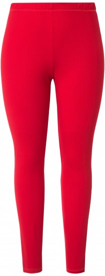 Ulla Popken Quick Dry Moisture Wicking Stretch Ski Leggings Salsa Red - Jeans & Broeken in Grote Maten – Plus Size - 