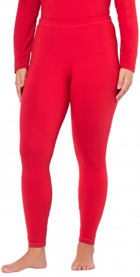 Ulla Popken Quick Dry Moisture Wicking Stretch Ski Leggings Salsa Red - Jeans & Broeken in Grote Maten – Plus Size - 