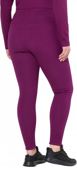 Ulla Popken Faux Fur Lined Stretch Leggings Pink Berry - Jeans & Broeken in Grote Maten – Plus Size - 