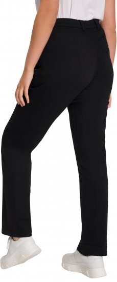 Ulla Popken Basic Mony Tapered Leg Stretch Pants Black - Jeans & Broeken in Grote Maten – Plus Size - 