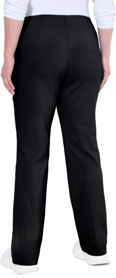 Ulla Popken Bengaline Elastic Waist Thermal Pants Black - Jeans & Broeken in Grote Maten – Plus Size - 