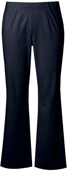 Ulla Popken Bengaline Elastic Waist Thermal Pants Navy - Jeans & Broeken in Grote Maten – Plus Size - 