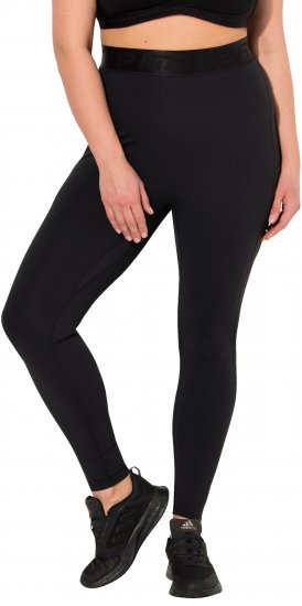 Ulla Popken Lightfit Quick Drying Leggings Black - Jeans & Broeken in Grote Maten – Plus Size - 