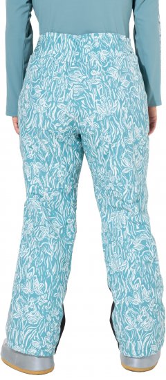Ulla Popken Floral Print Ski Pants Ice Green - Jeans & Broeken in Grote Maten – Plus Size - 