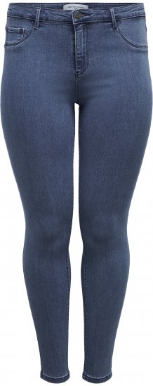 Only Carmakoma Thunder Life Skinny Fit Jeans Blue Denim - Jeans & Broeken in Grote Maten – Plus Size - 