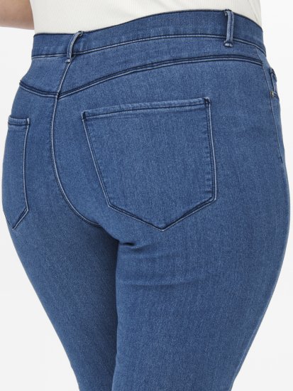 Only Carmakoma Thunder Life Skinny Fit Jeans Blue Denim - Jeans & Broeken in Grote Maten – Plus Size - 