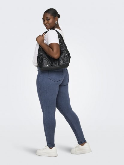 Only Carmakoma Thunder Life Skinny Fit Jeans Blue Denim - Jeans & Broeken in Grote Maten – Plus Size - 