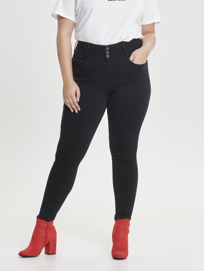 Only Carmakoma Anna Life Skinny Jeans Black - Jeans - 