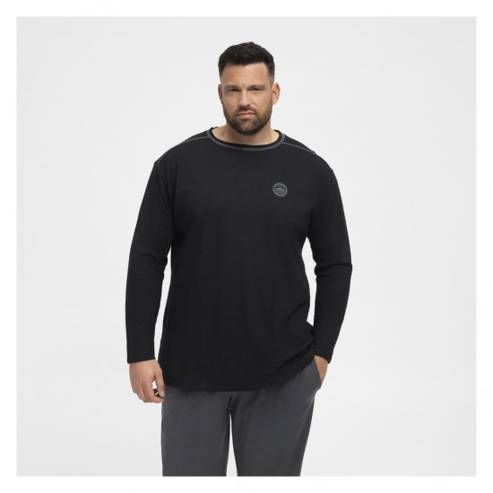 North Latitude Py Jersey O-Neck Long Sleeve Black - Ondergoed & zwem - Grote Maten Ondergoed Heren