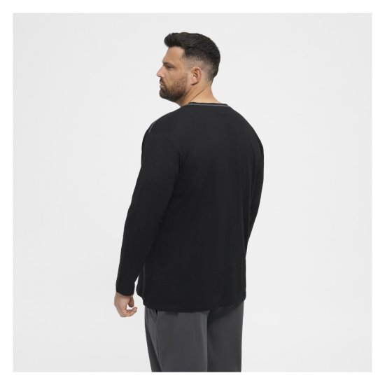 North Latitude Py Jersey O-Neck Long Sleeve Black - Ondergoed & zwem - Grote Maten Ondergoed Heren